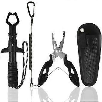 Fish Lip Gripper Pliers / Fish Lip Gripper Set Upgraded Muti-Function Hook Remover Split Ring Pliers for Ice Fishing Gear