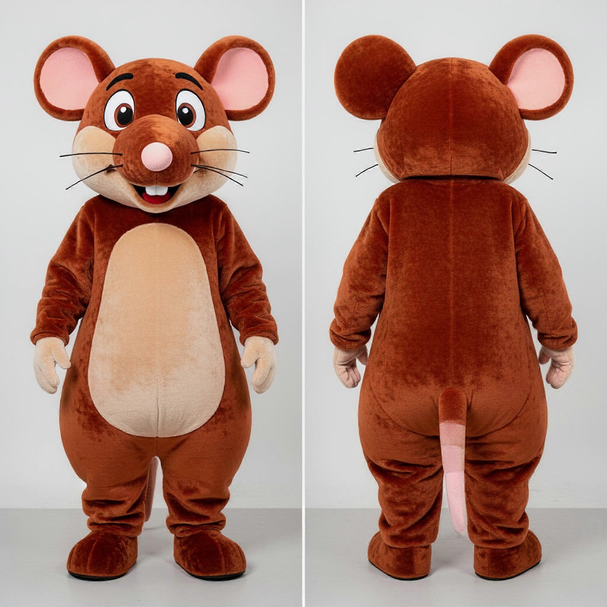 MASTICOT Russet Cartoon Rat Mascot