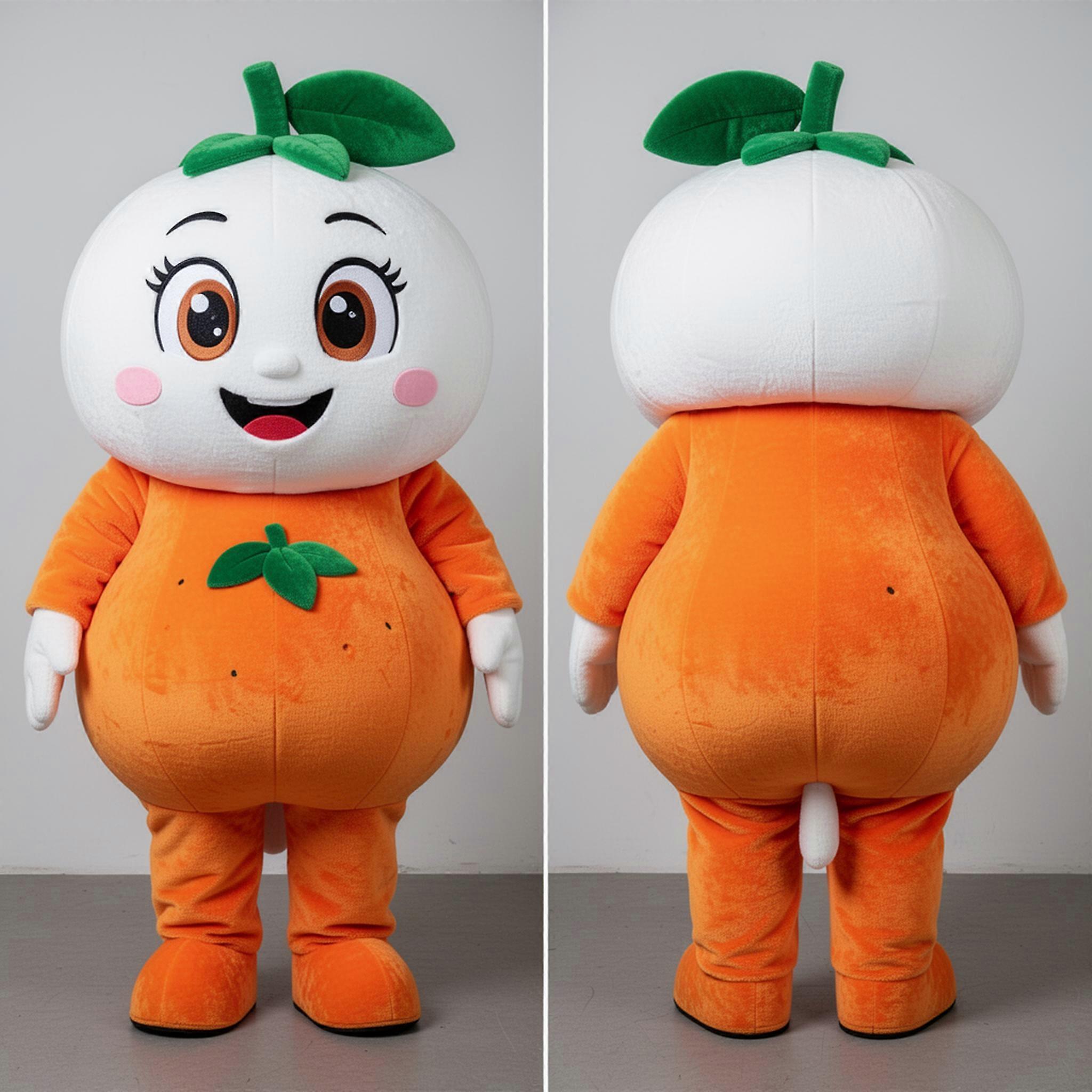 MASTICOT Vibrant Plush Mandarin Mascot
