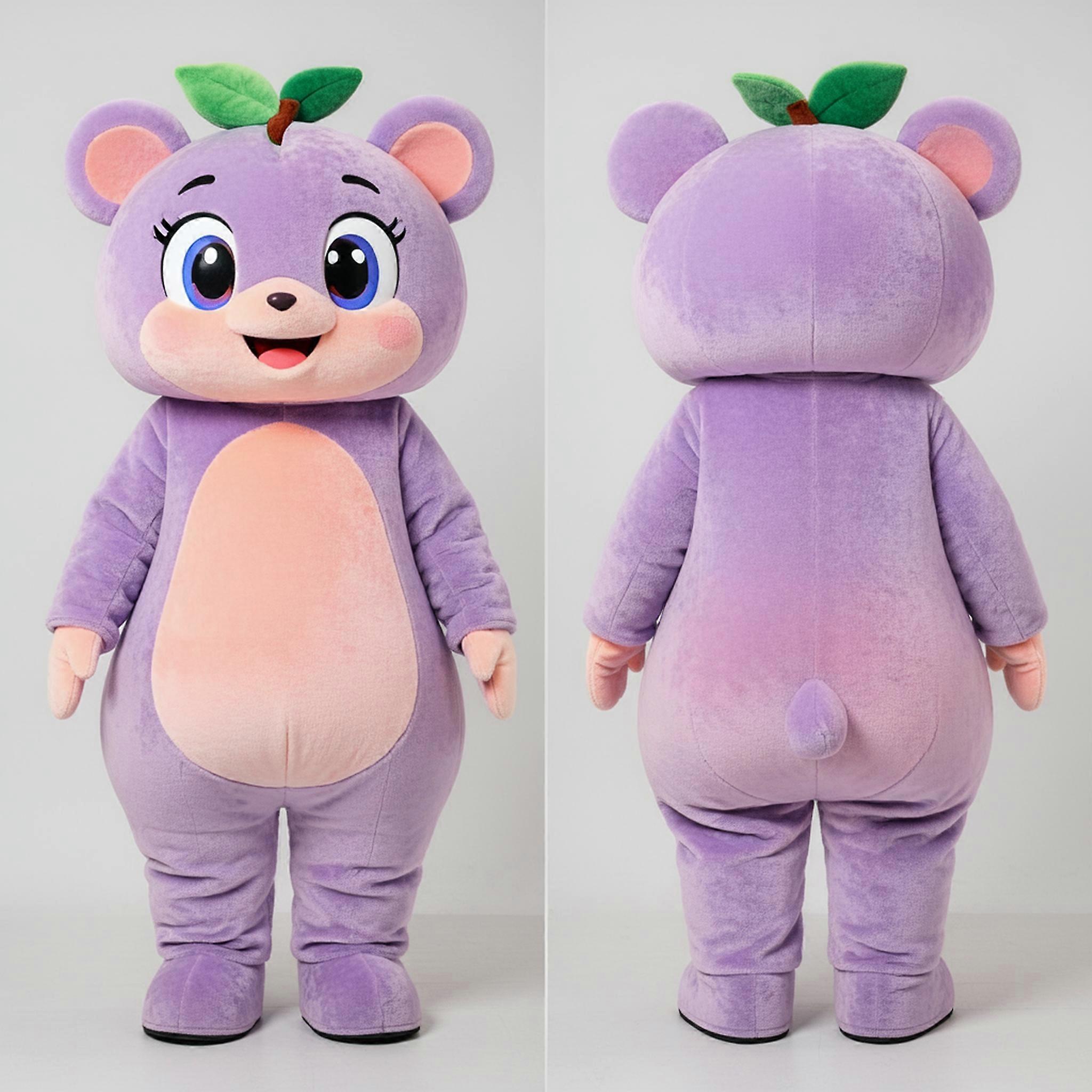 MASTICOT Lavender Pink Gradient Smiling Apricot Mascot
