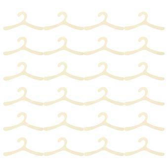 Pet Clothes Hangers for Small Dogs Organizing 24Pcs Beige ABS Durable Design