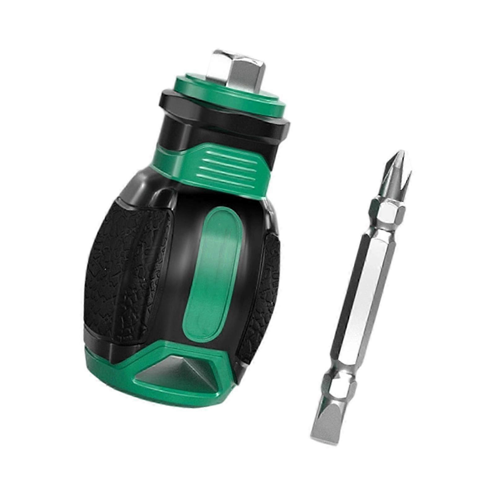 Compact Magnetic Screwdriver Set Double Function Interchangeable Bits Space Efficient Design Suitable For DIYer Projects
