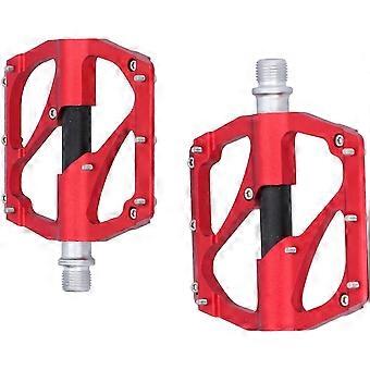 AntiSlide Aluminium Alloy Widen High Speed Bearing Pedal Mountain Bike Accessories(Red )
