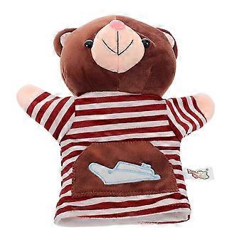 Plush Bear Hand Puppet for Parent Child Interaction Cute Cartoon Animal Toy.C6