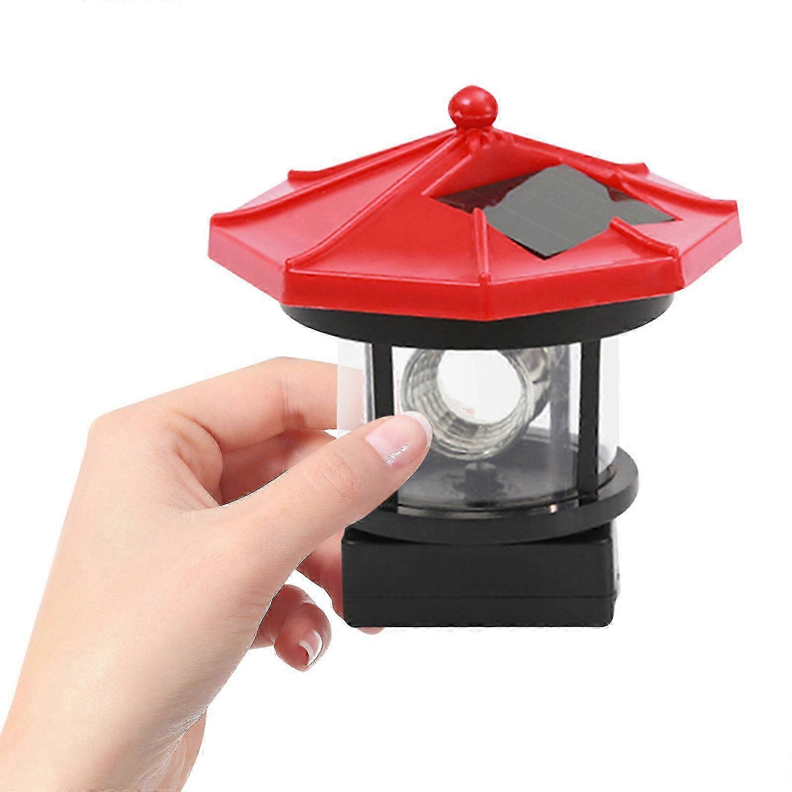 Solar-Powered Lighthouse Garden Light