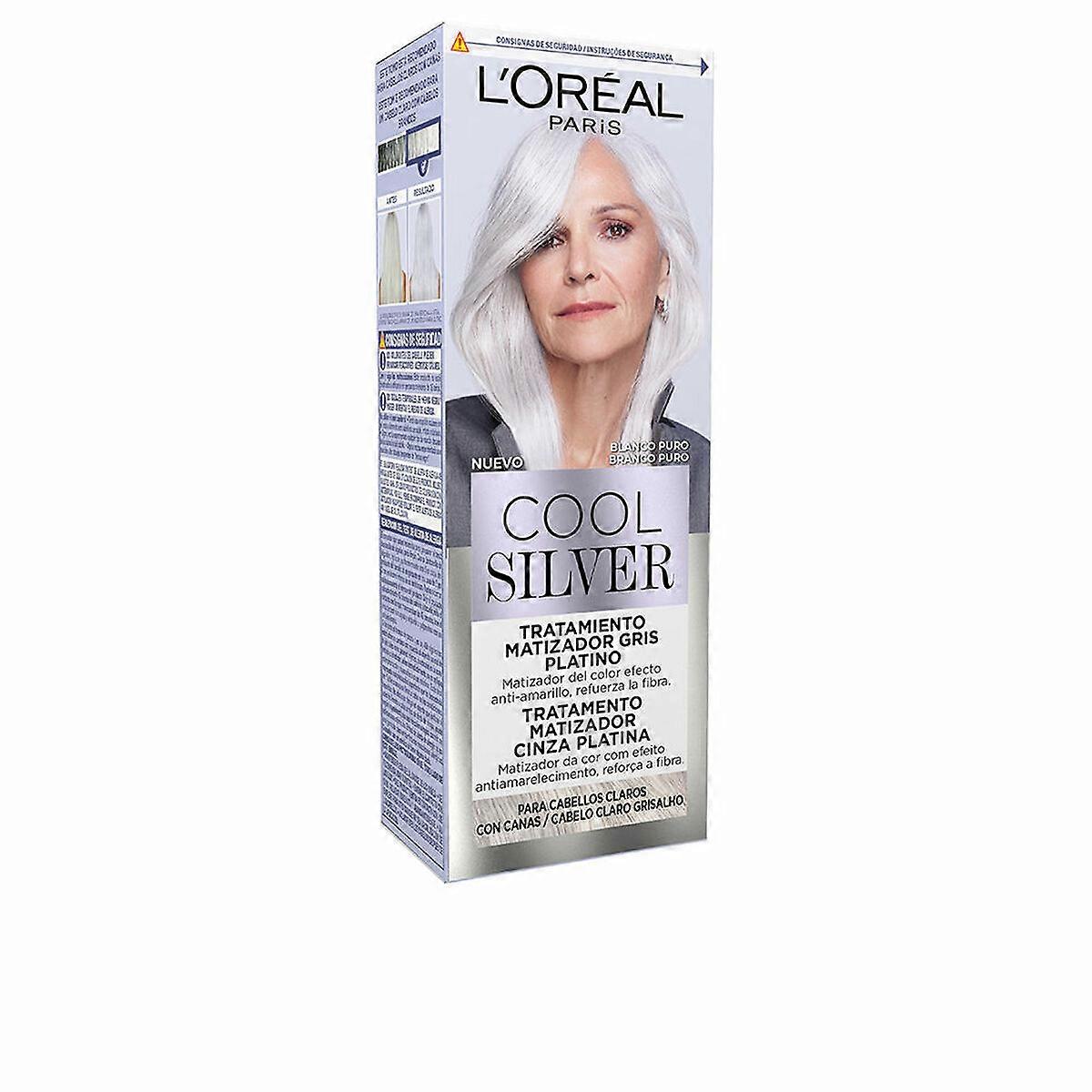 Färgbas L'Oreal Make Up COOL SILVER Vit (1 st)