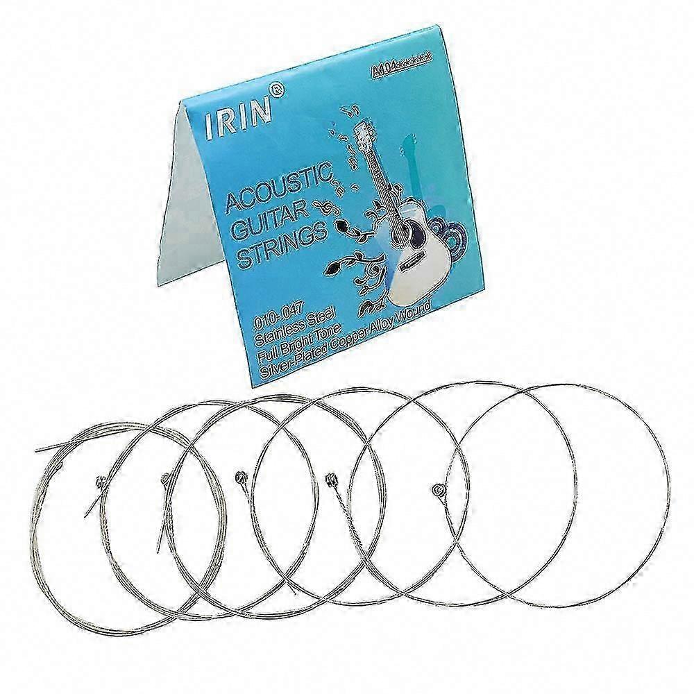 Acoustic Guitar Strings 6pcs/Set, A104 Alloy String Replacement Set