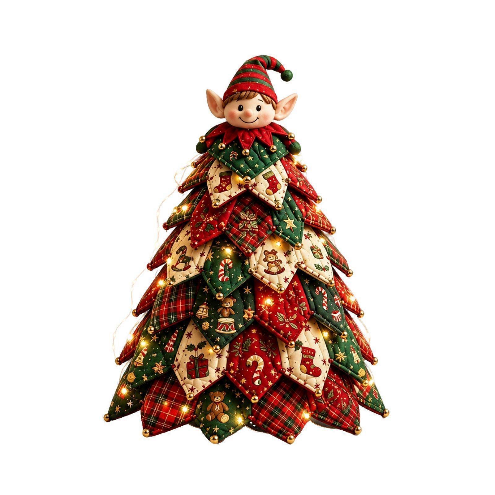 Christmas Tree Quilted Craft Kit DIY for Tabletops#s2
