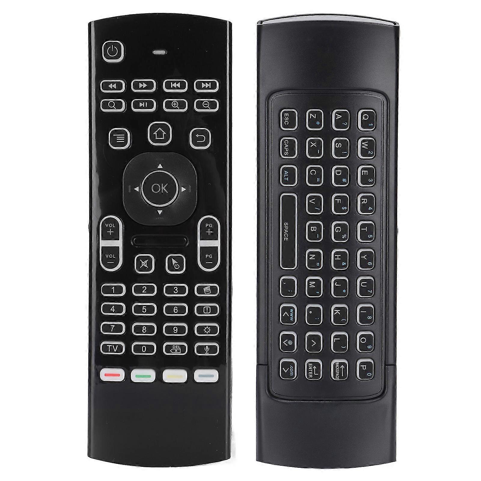 Double Sided 2.4g Air Mouse Remote Control Voice Backlit Version Wireless Keyboard