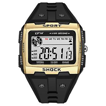 Veeki herenhorloge multifunctioneel elektronisch horloge waterdicht sporthorloge alarm chronograaf
