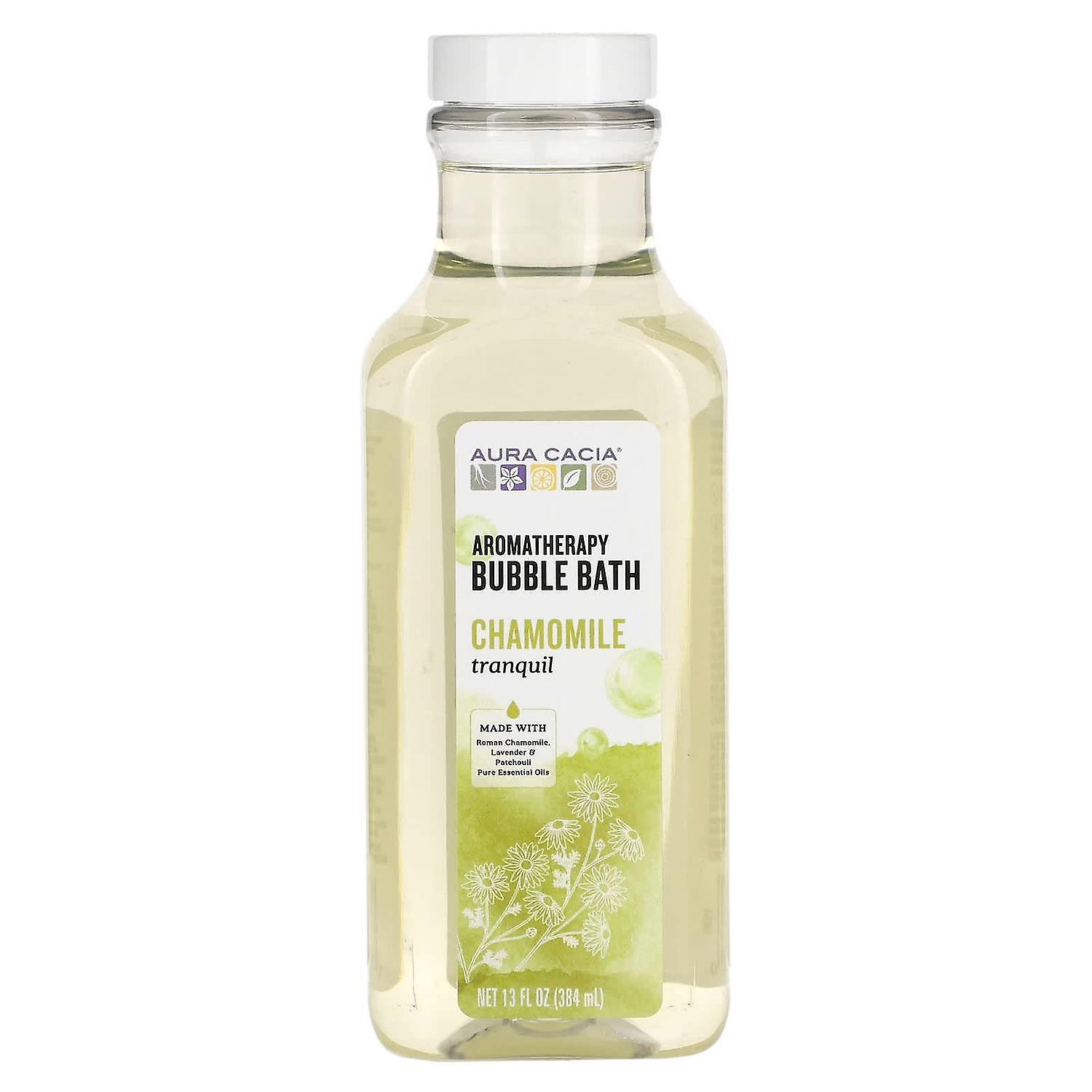 Aura Cacia, Aromatherapy Bubble Bath, Tranquil Chamomile, 13 fl oz (384 ml)