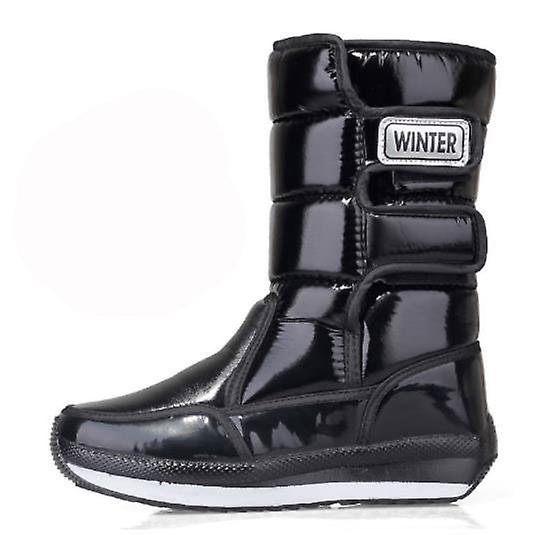 2022 Moda Yeni Varış Kış Kar Botları Kadın Kalınlaştırılmış Sıcak Botlar Kadın Orta Tüp Rahat Kaymaz Pamuklu Ayakkabı