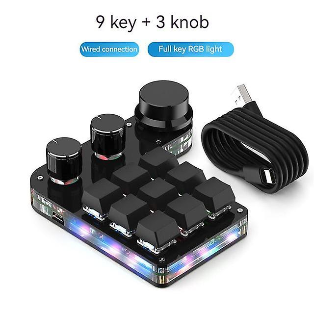 Usb Custom Keyboard Volume Button Knob Programming Macro Gaming Wireless Mechanical Keyboard Multifunctional Controller