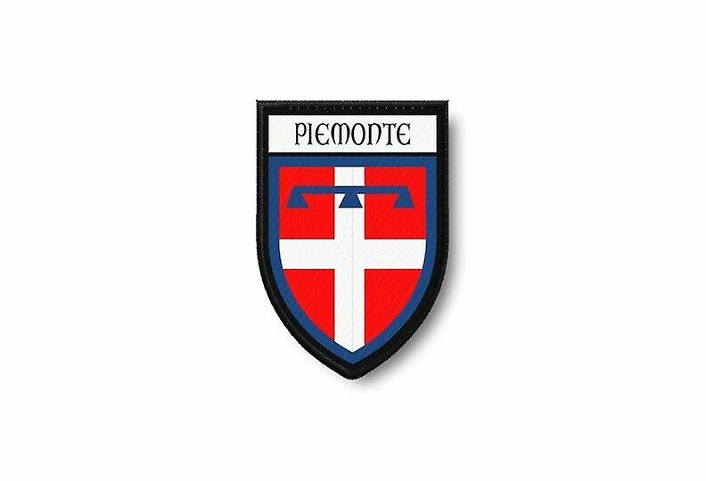 Patch Ecusson Termocollant Bord Brode Flag Prints Piemont Piemonte Italy