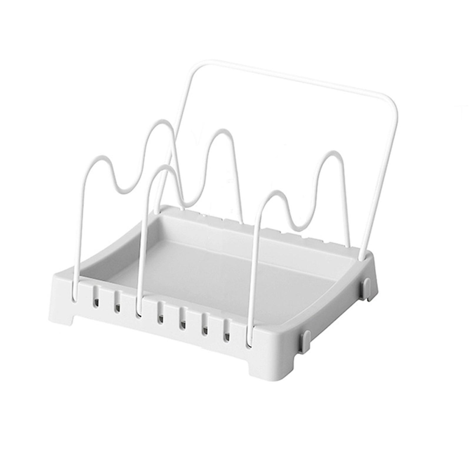 Connectable Kitchen Desk Pan Racks Stable Non-slip Durable Holder Keeping Your Kitchen Tidy And Dry