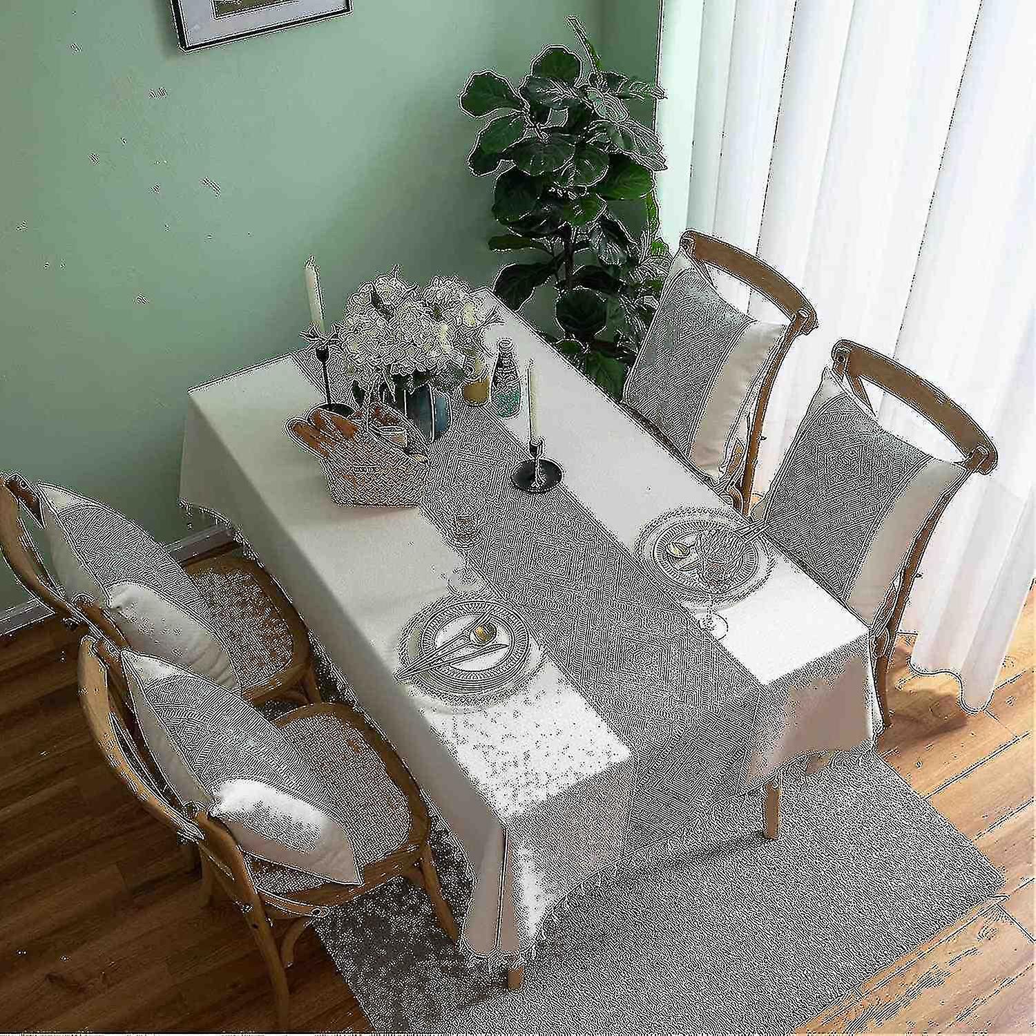 Tablecloths Rectangle Washable Table Cloth Heavy Duty Dust-proof Table Cover For Party Kit