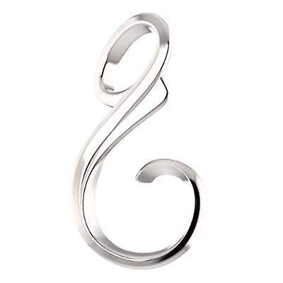 14Kホワイトゴールドフリーフォームペンダントネックレススライドペンダント女性用ペンダント - 1.5グラム