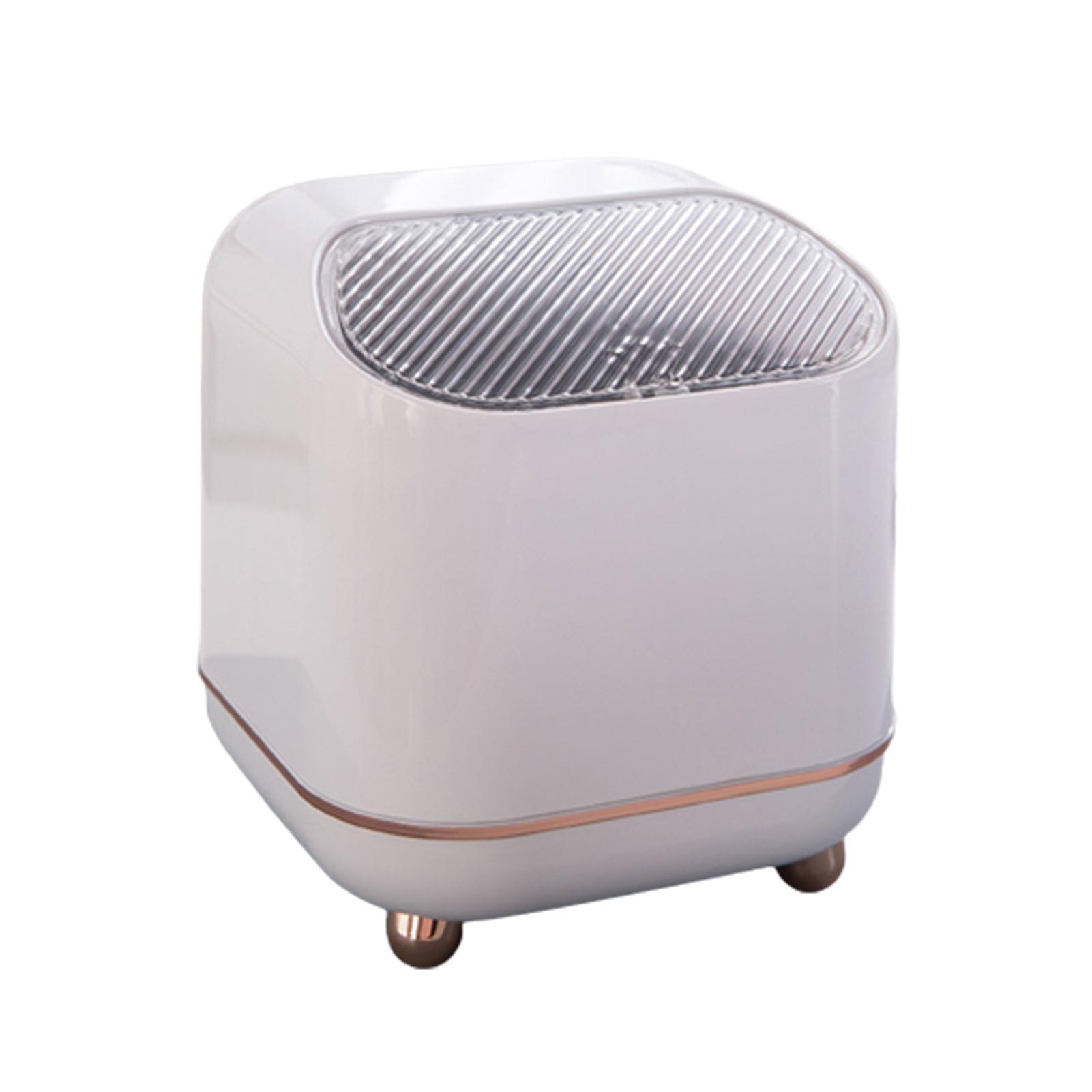 Desk Lidded Waste Baskets Double Wall Lidded Trash Bins