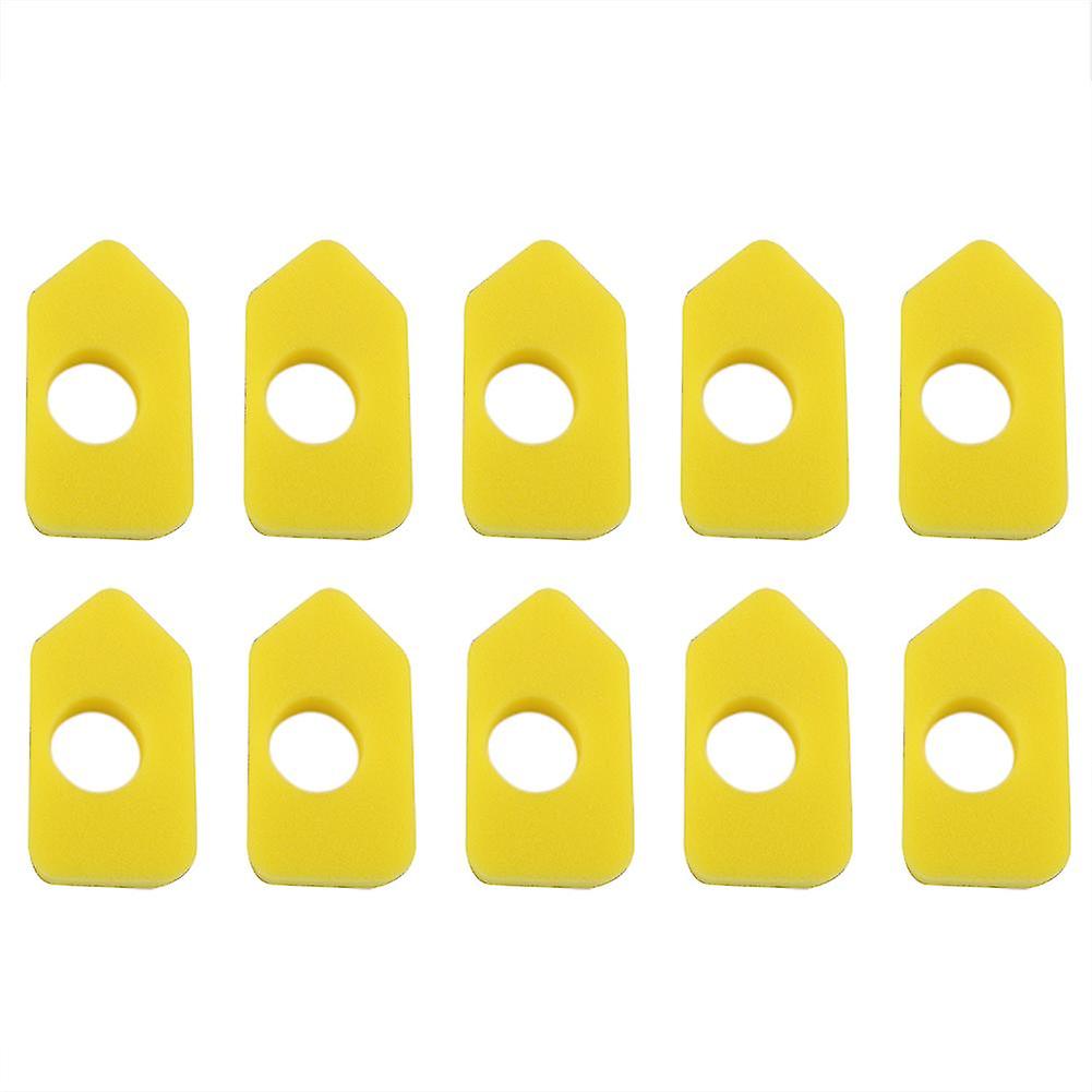 Pack of 10 replacement yellow foam air filters for part number 986434