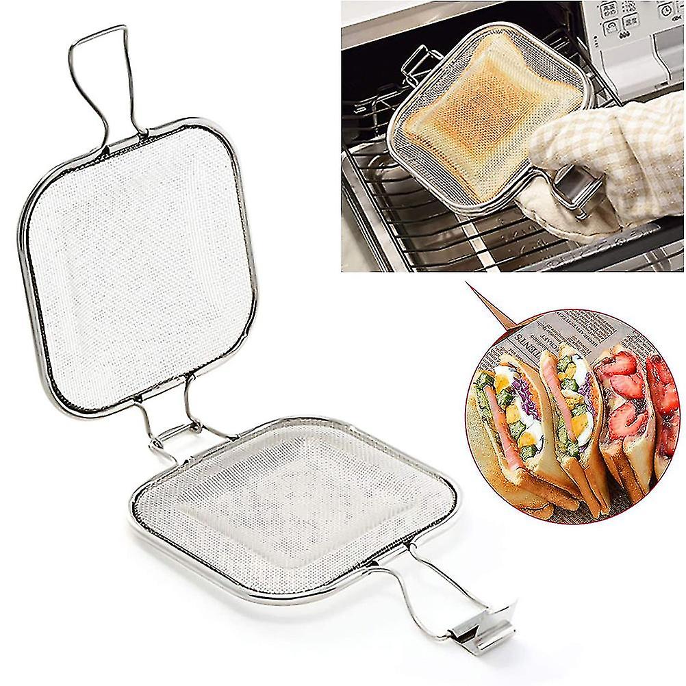 Versatile Stainless Steel Baking Rack for Bread, Sandwiches, and Grilling