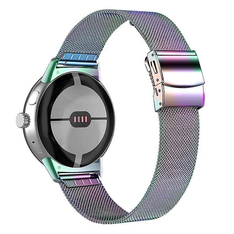 For Google Pixel Watch 2/Pixel Watch Strap Replacement Wrist Band with Closure Buckle - Colorful