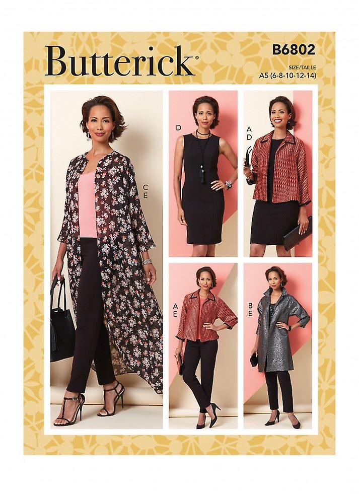 Butterick Paper Sewing Pattern 6802
