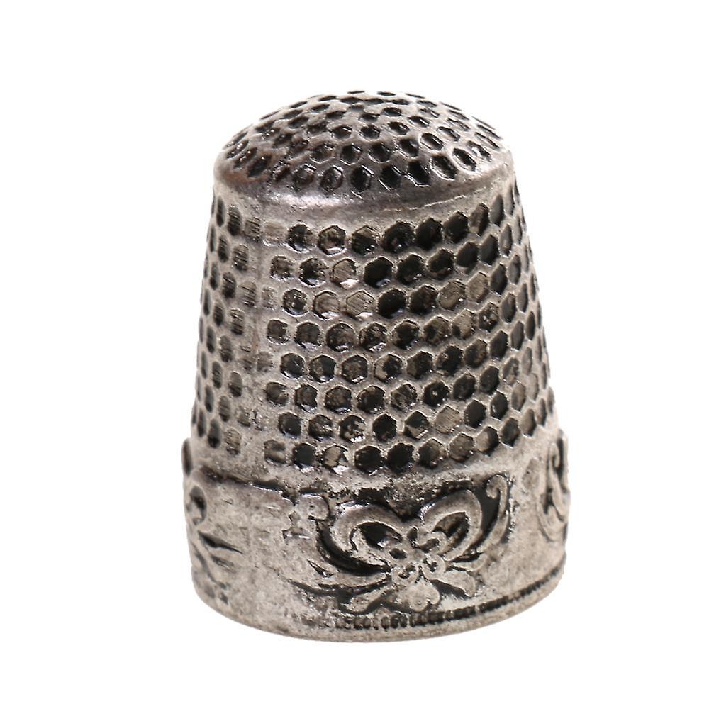 Vintage Copper Sewing Thimble Finger Protector for DIY Crafts Silver