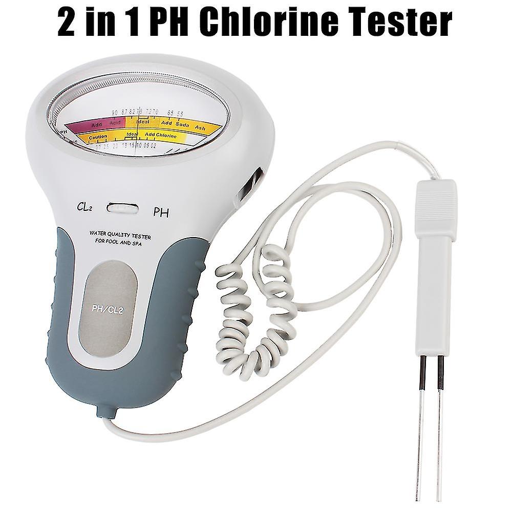 Pc-102 Ph Tester Cl2 Measuring Ph Chlorine Meter Water Quality Testing Device For Swimming Pool Spa 
