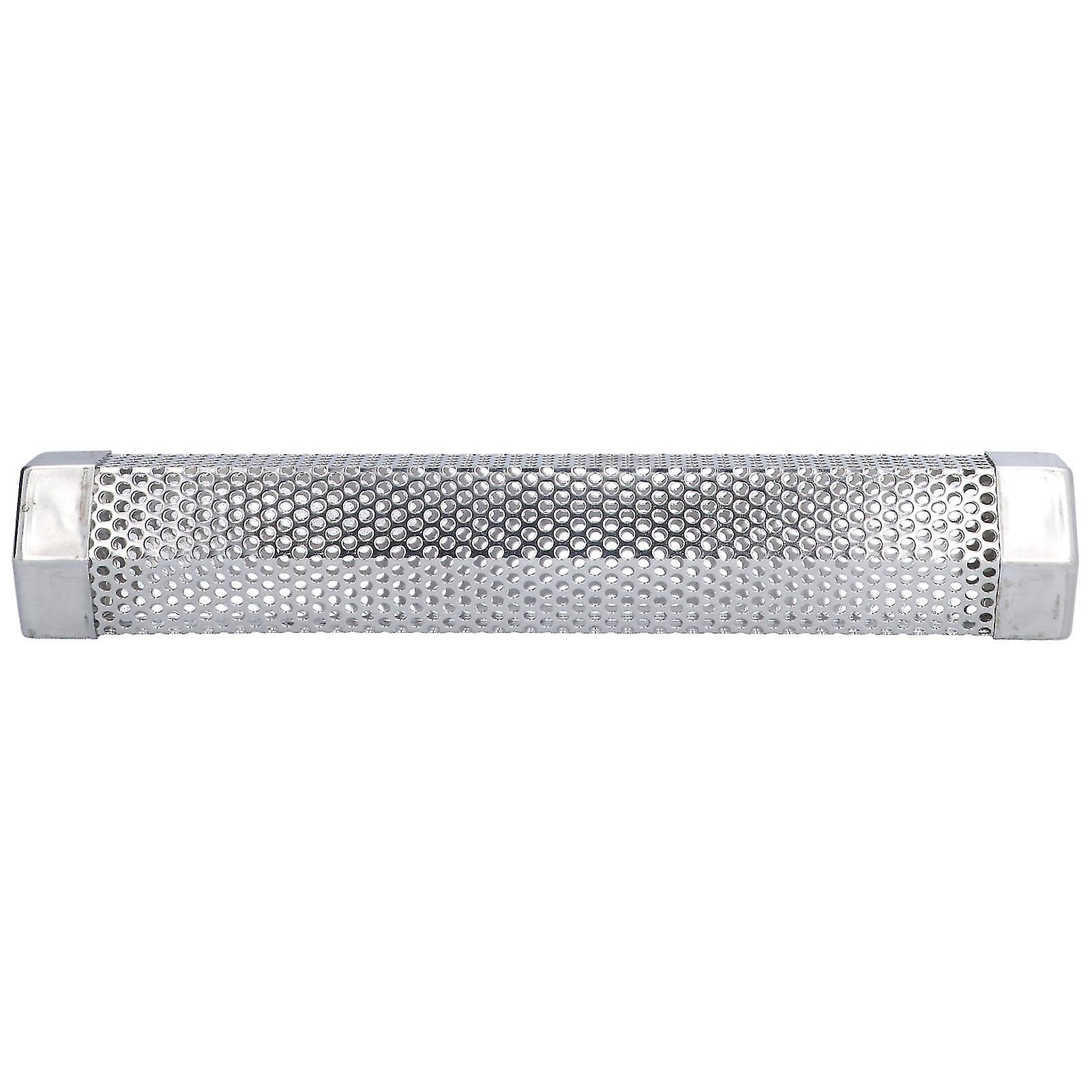 Tube de fumage en acier inoxydable 304, portable, hexagonal, stable, pour barbecue, fumage à froid et à chaud, grillades, 30,6 x 5 cm (12 pouces)