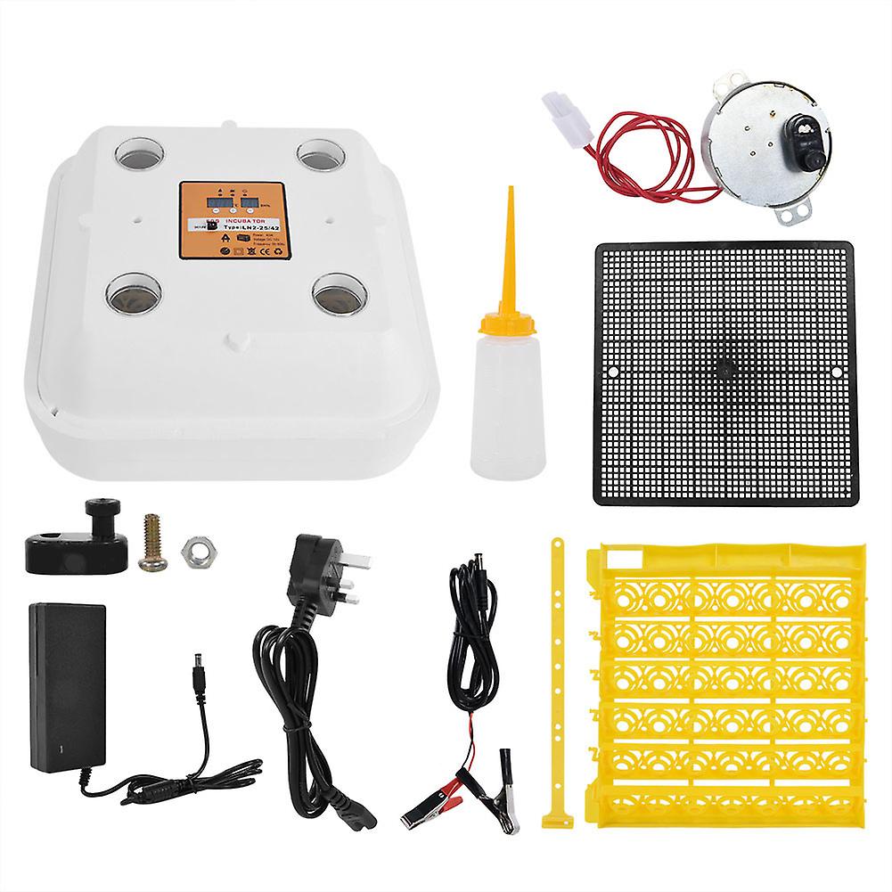 42-Egg Automatic Poultry Incubator with UK Plug, 110-220V Voltage
