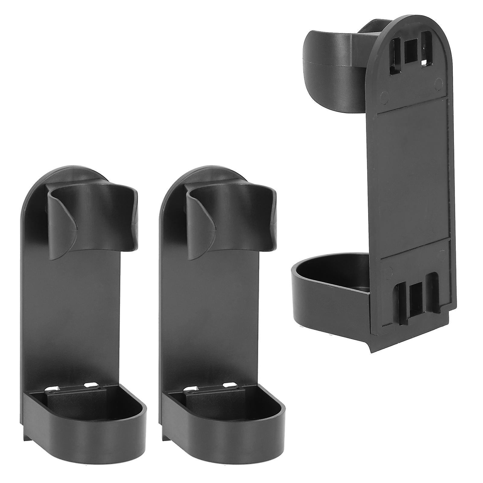 10Pcs Black Plastic Wall Mount Toothbrush Holders No Drilling