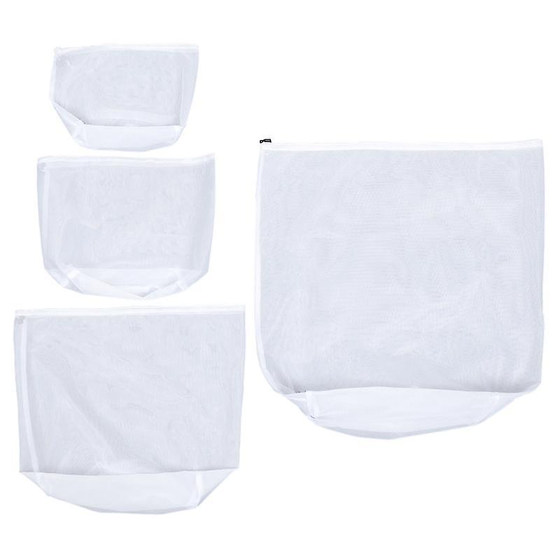 4pcs Drawstring Mesh Laundry Bags