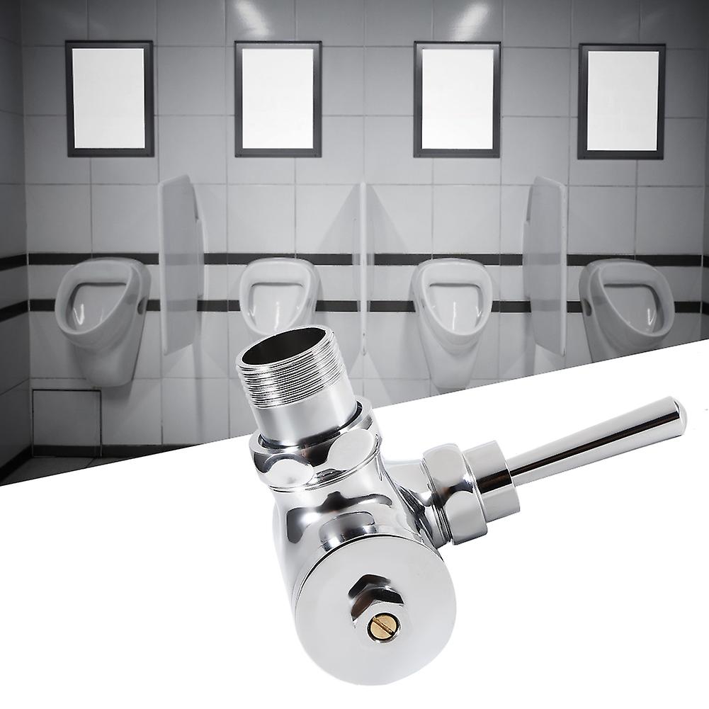 Blantye G1in Right Angle Hand Pressing Type Urinal Flush Valve Corner Flushing Valve for Toilet Use