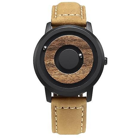 Minimalist Novelty Wood Dial Magnetic Scaleless Belt Natural