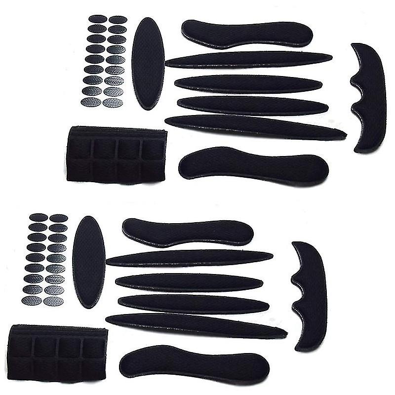 2パックユニバーサルサイクリング交換用スポンジパッドセットヘルメットクッションキットバイクサイクリングMotorcycl-eyzi用