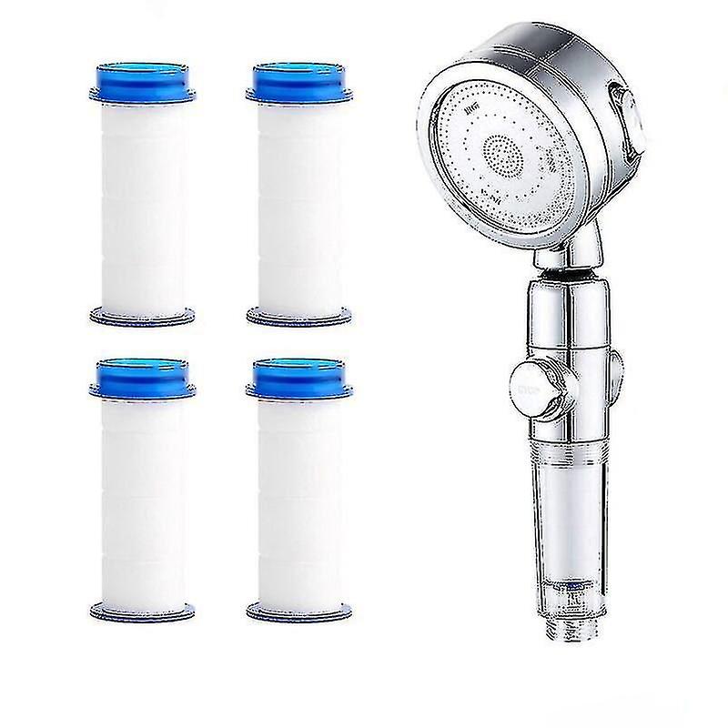 3-Mode High Pressure Shower Head with Filter for Water Saving