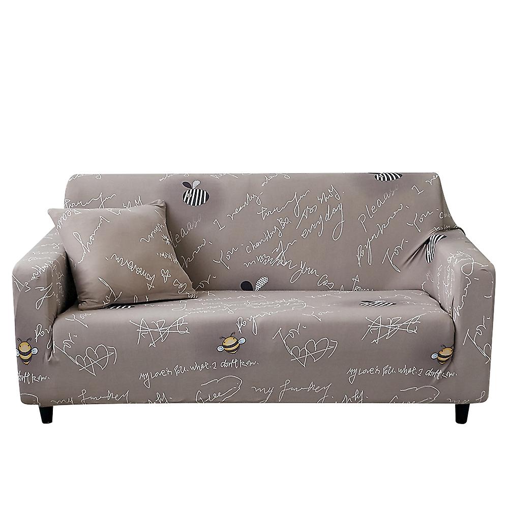 Letter Pattern Comfortable Sofa Cover Protector Slipcover Home Decor(for 4 Seat Sofa)