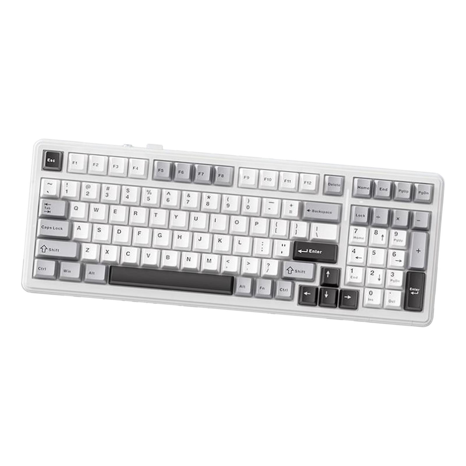 Mechanical Gaming Keyboard PBT Keycaps Adjustable Foot Support Hot Swappable