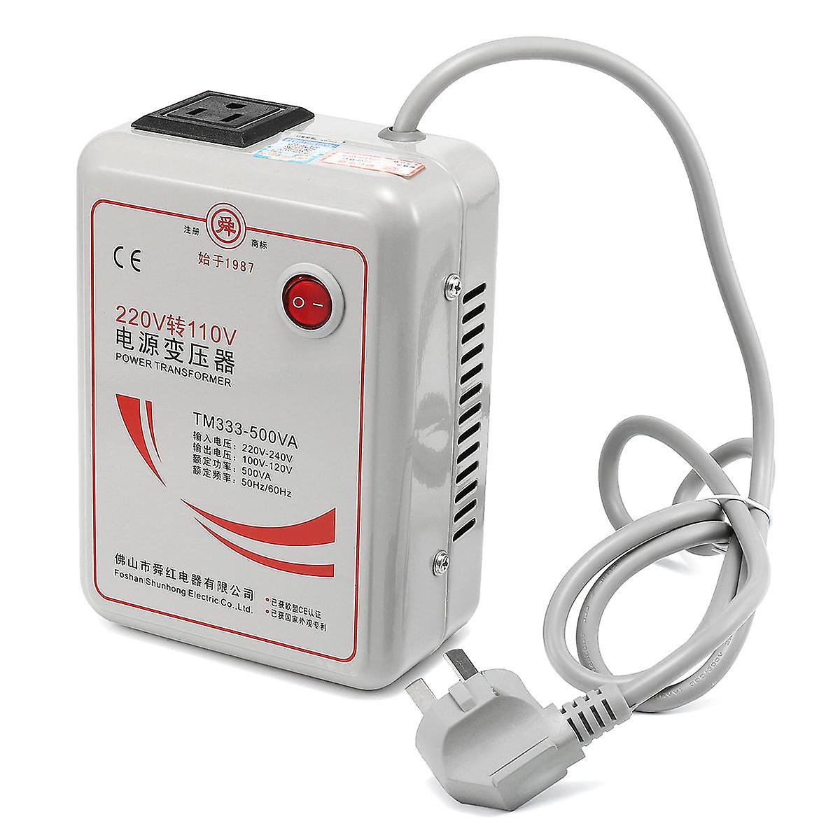 Ac 220c To 110v 50/60hz 500w Step Down Voltage Converter Transformer Convert