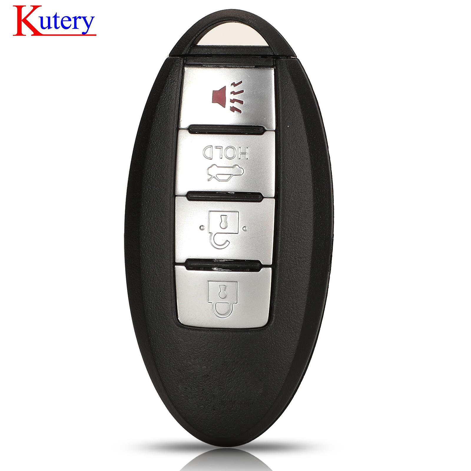 Jingyuqin 2/3/4 Buttons Keyless Entry Car Key Blank Fob Key Case Remote Key Shell Cover For Infiniti G35 G37 With Uncut Blade