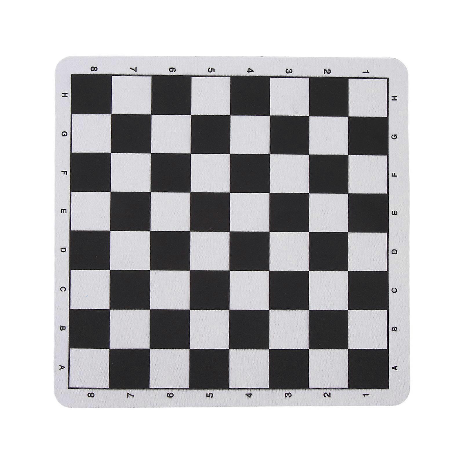 International Chess Mouse Pad, 24 x 23.6 cm, Synthetic Leather, Tear Resistant, Washable and Portable