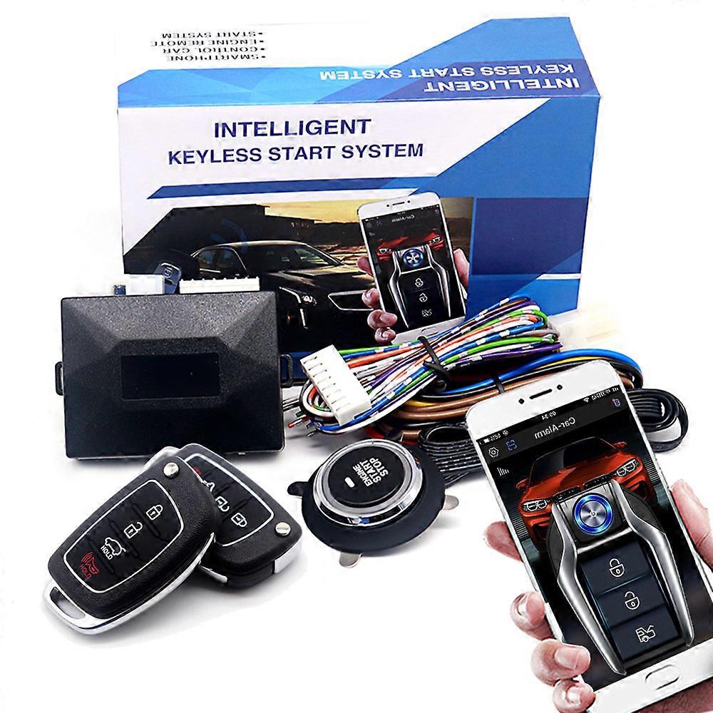Intelligent Car Key Systems Key blade Security Protection,Universal Auto Start Stop System,Remote Control Engine Ignition Kit,less Entry Autostart