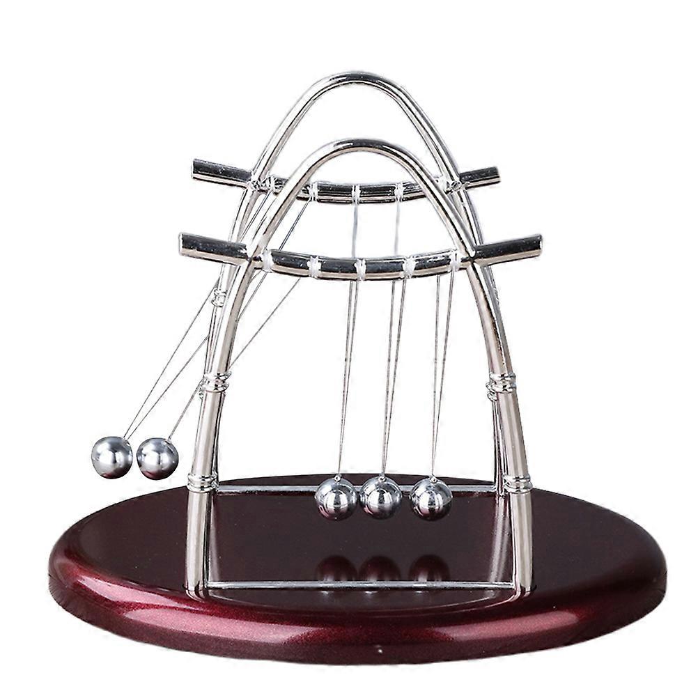 Newton Swing Ball Adornment Arch Swing Ball Desktop Adornment Dynamics Experiment Tool (Medium Size)