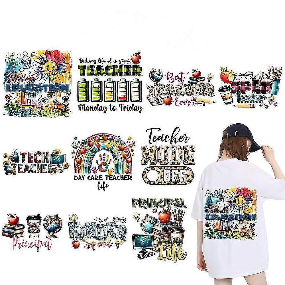 Transfer Paper - Teacher Theme - Back to School - Uni Fit - Multi - 10 Sheets