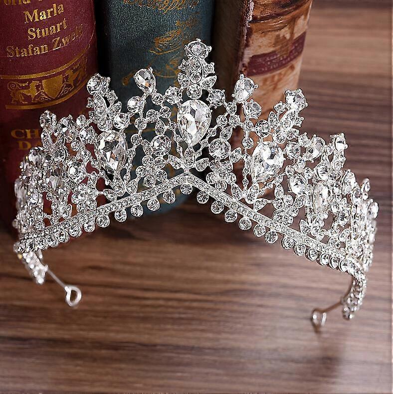 Ευρωπαϊκό Ντιζάιν Κρύσταλλο Μεγάλη Πριγκίπισσα Βασίλισσα Κορώνες Γάμος Νυφικός Γάμος Αξεσουάρ Μαλλιών Κοσμήματα Νύφη Τιάρες Κεφαλόδεσμοι
