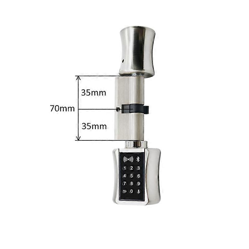 Ttlock Vandtæt Bluetooh Cylinder Smart Lock Fjernbetjening Nøglefri elektronisk dørlås App Wifi Digital kode RFID-kortlås