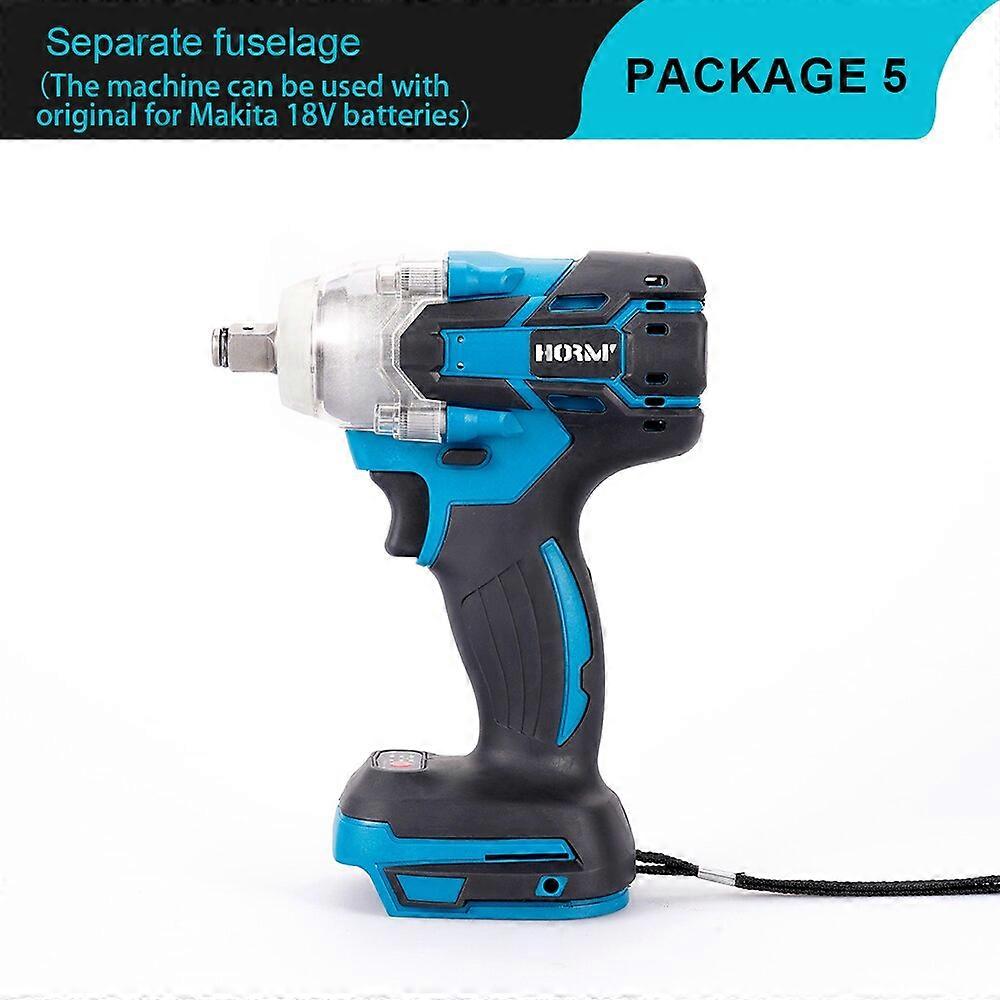 520N.m Brushless Electric Impact Wrench Cordless Impact Driver Hand Drill Installation Socket Power Tool For Makita Battery