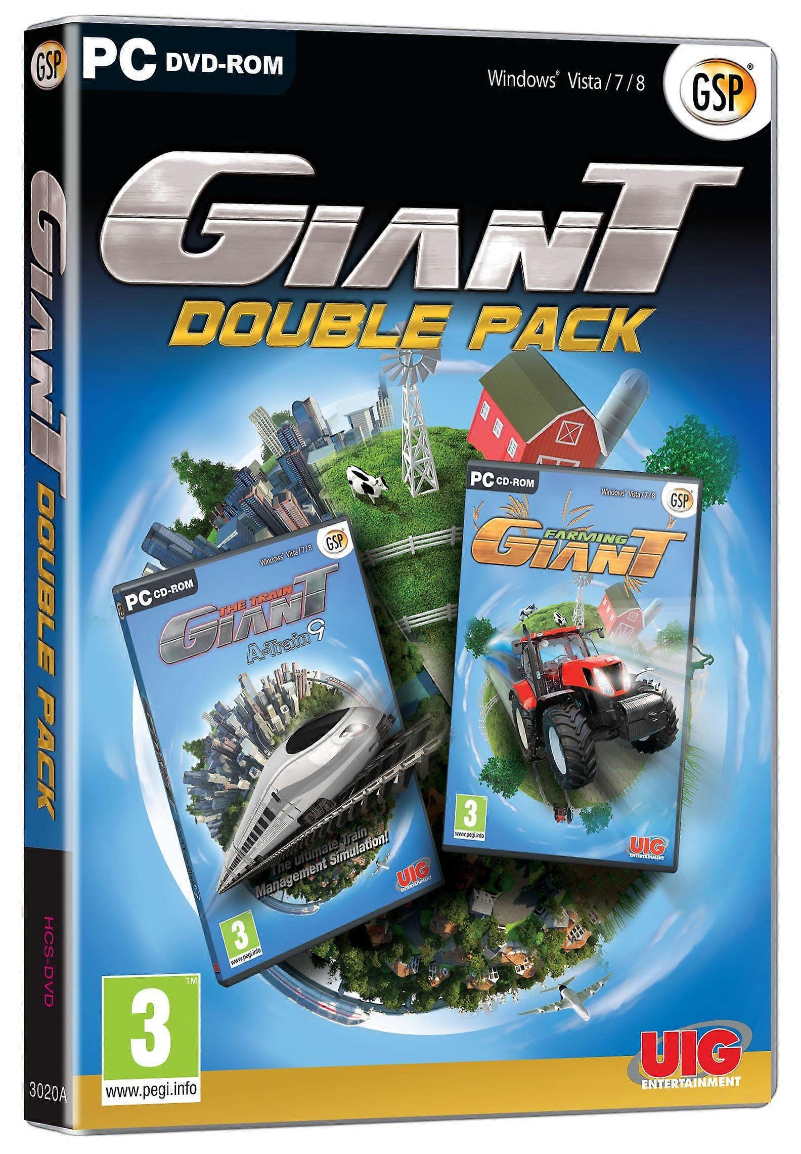 Giant Double Pack - Train Giant Plus Farming Giant (PC DVD) - New & Sealed