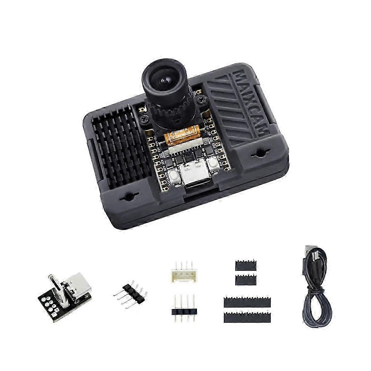 KINCJON MaixCAM Development Board Kit NPU RISCV AI Visual Audio Serial Port WIFI6 SG2002 med 4MP kamerastöd Python/C++ B