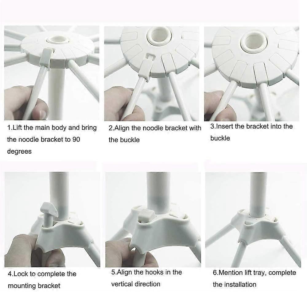 Pasta Dryer - Foldable Stand with 10 Extendable Rungs - Spaghetti Drying Rack